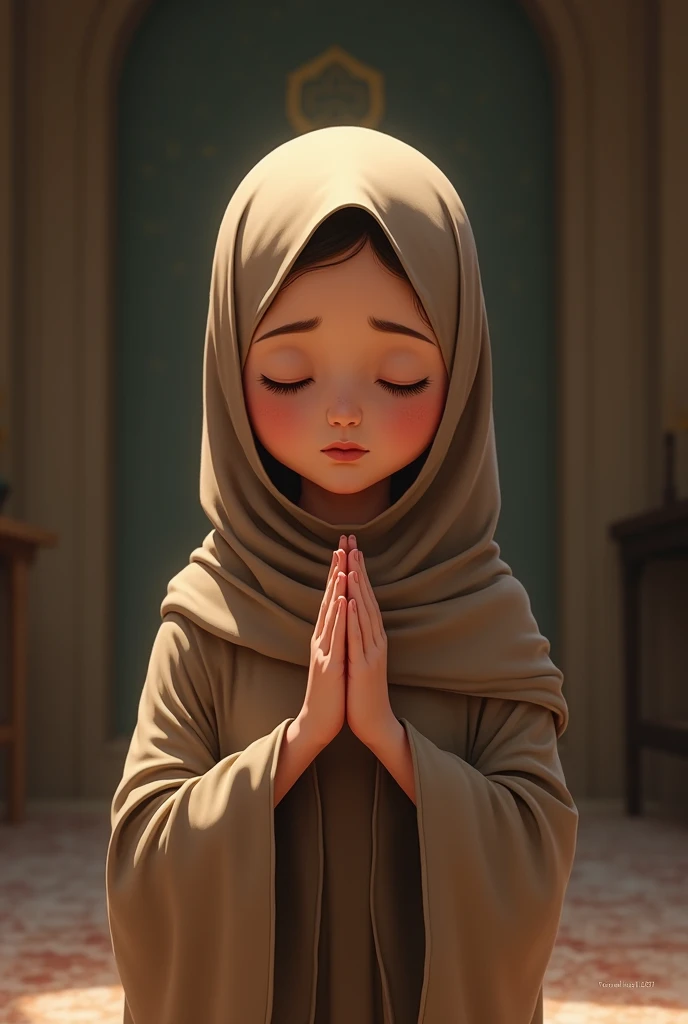 Hizabi Girl, praying, cute girl
