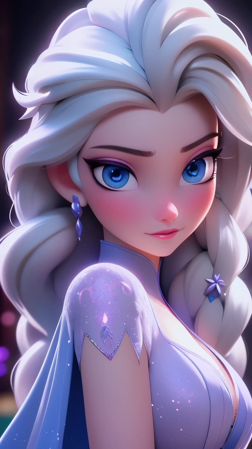 Elsa, (perky breasts), (((small breasts))), smirk:1.2, beautiful blue eyes, (perfect iris’s), depth of colour to her eyes, blonde hair, long hair, braid, full lips, blush, naked, she is showing her vagina, depth of field, bokeh, (special attention to skin detail: 1.2), masterpiece, best quality, ultra-detailed, ultra-HD, photorealistic, cinematic, ((mid camera shot)), sensual pose, alluring, nipples:1.4, looking up at camera, closeup on her face, her cheeks are blushed, 22 years old, she is on her knees, eye contact:1.4, high angle:1.5, ((closeup on face)), perfect face, (((visible breasts))) bokeh everything other than her perfect face, location is Arendelle in winter, ice castle
