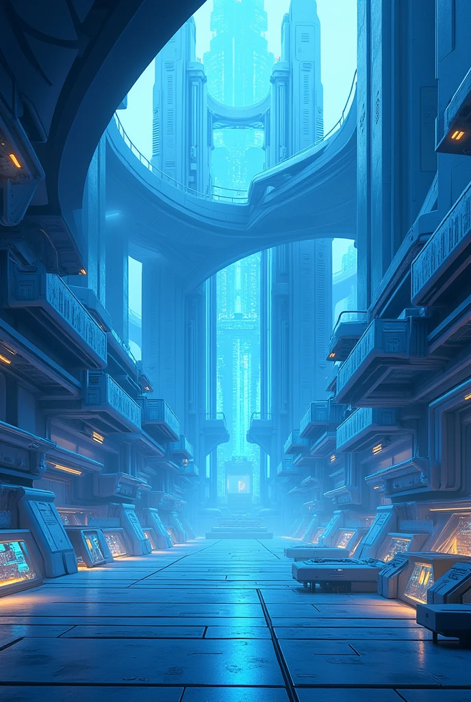Background build, tech, blue