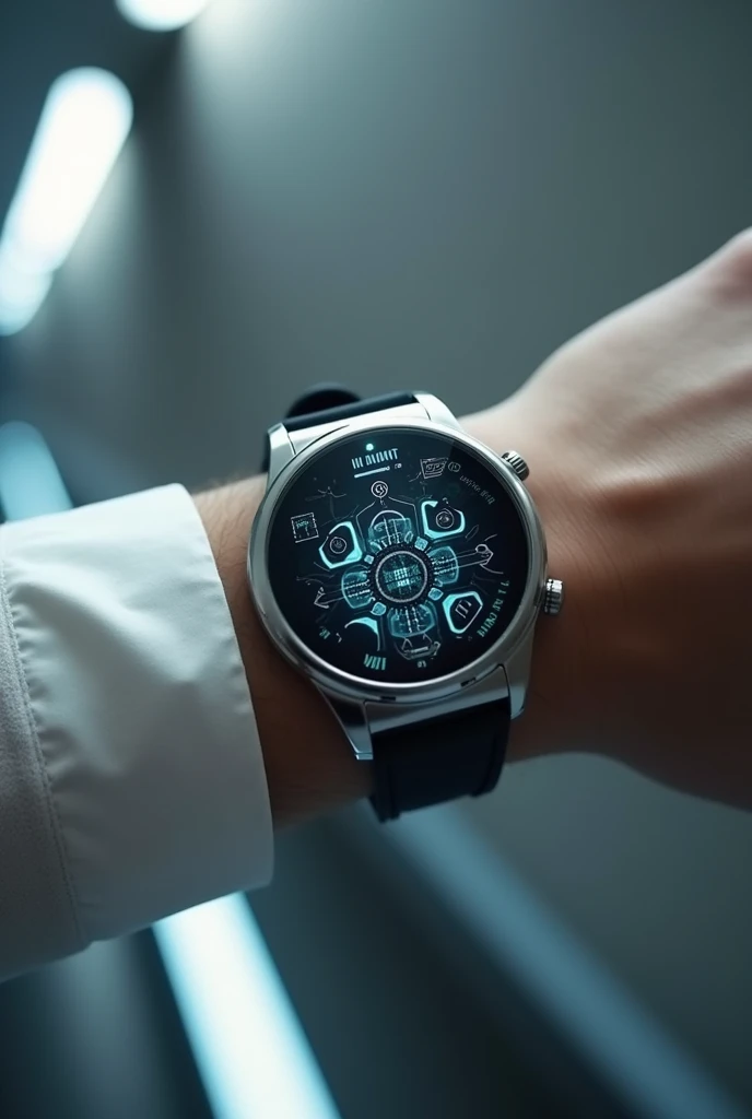 high tech watch with a micro chip