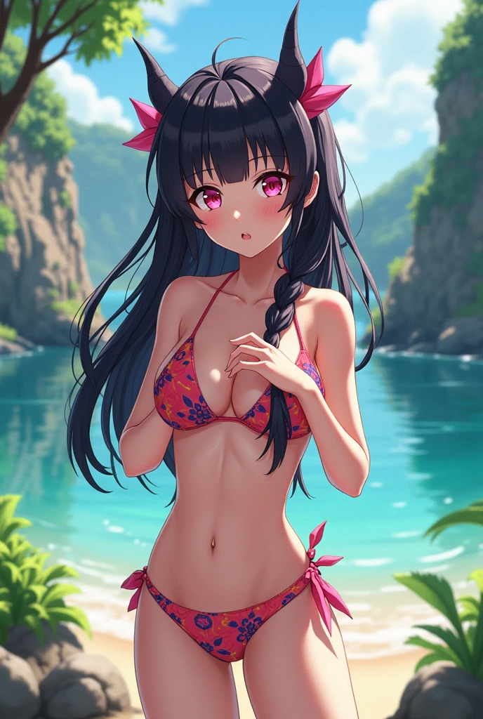 Nezuko of demon slayer in bikini