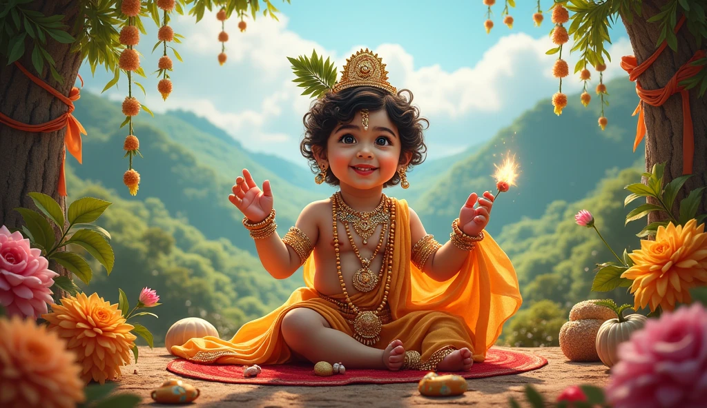 Janmashtami background
