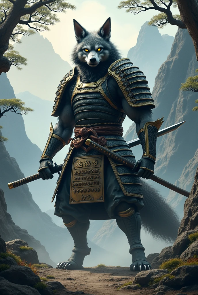 very strong、Wolf Samurai、Warrior、