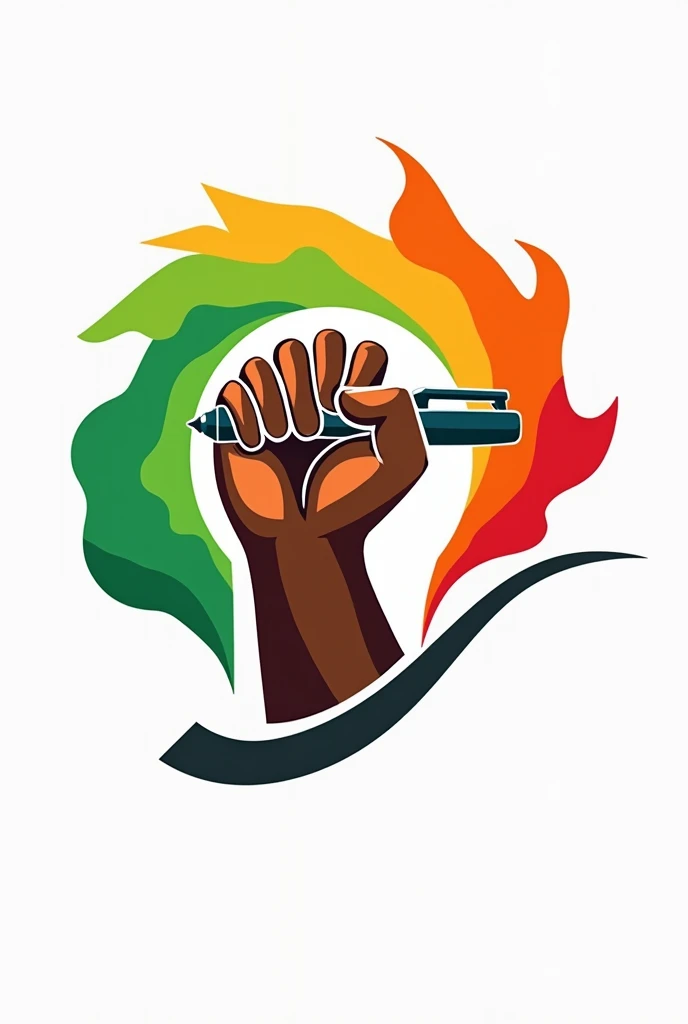 Political Party Logo by the name Naujawan Parivartan Sena. Inspired by current political Party logos which has a hand holding pen in it as writing position