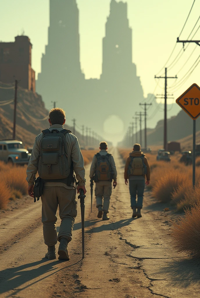 (photorealism:1.2), apocalyptic road. Road trip adventures 