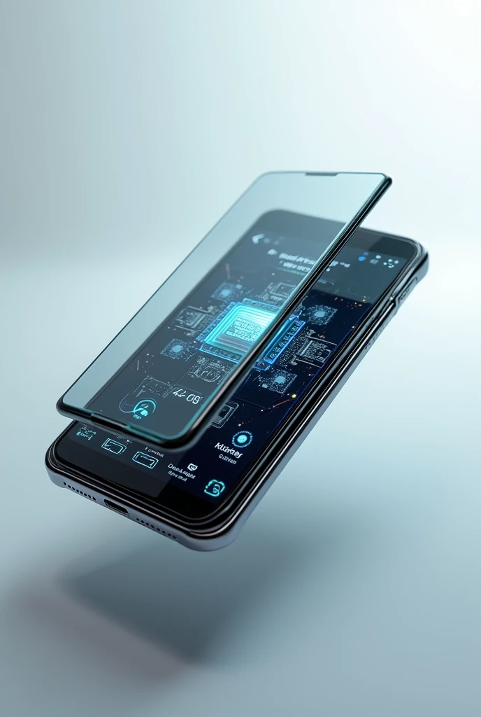 (Photorealism:1.2), a open mobile phone