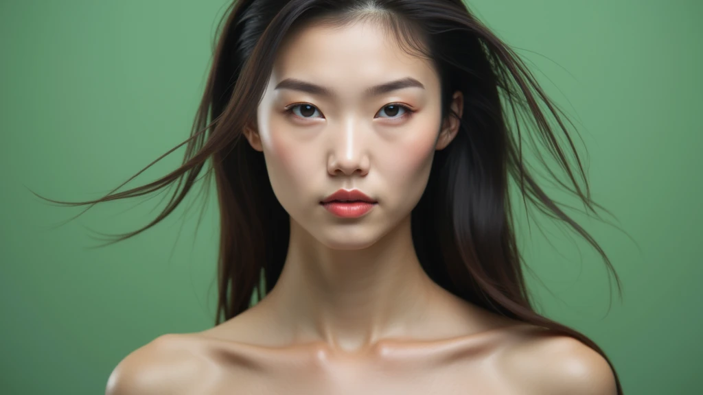 adult woman long neck