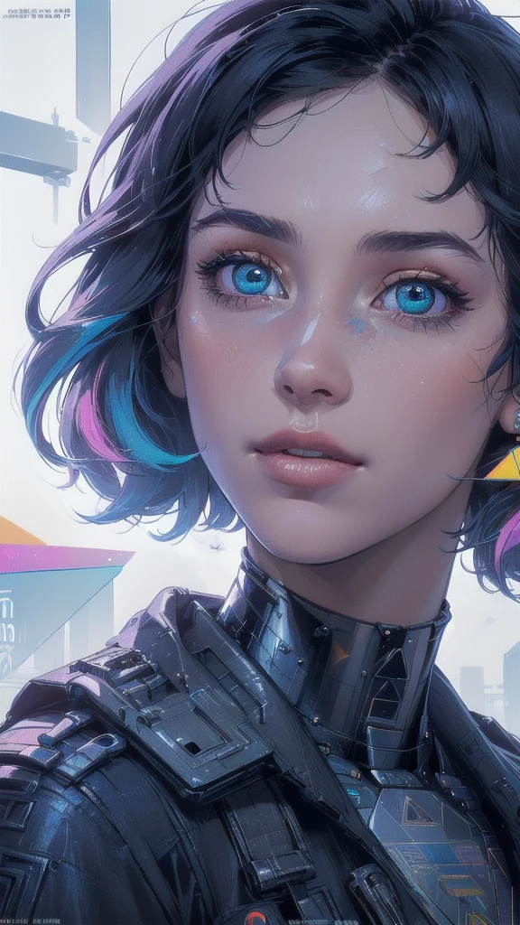 (((masterpiece, highest quality))),(((solo:1.2))),(((1girl:1.2))),32k wallpaper, very detailed, poster, vintage science fiction,(((((geometric cinematic movie poster))))), ((((bauhaus)))),(((abstract))),((((mid century modern)))),(((((portfolio))))),(((((Close-up))))),(((((bust up))))),((((more various angle)))),(((highlight))),((((heterochromia)))),(((complete. detailed face))),(((Extremely talented))),(((most complecated machine))),(((Overall colorfully))),((((((Absolutely simple background)))))),(((((vaporware))))),