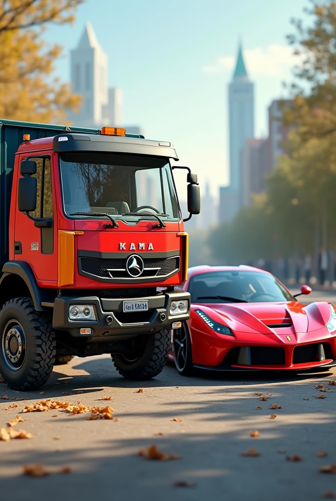Kamaz and Ferrari are friends