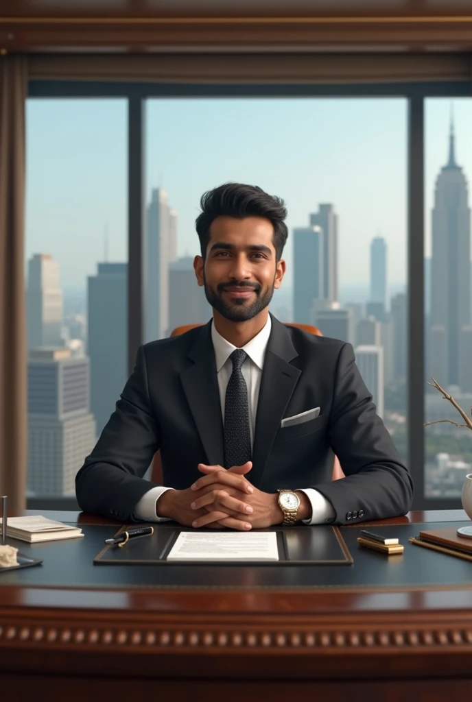 Indian boy become a businessman having lot of money