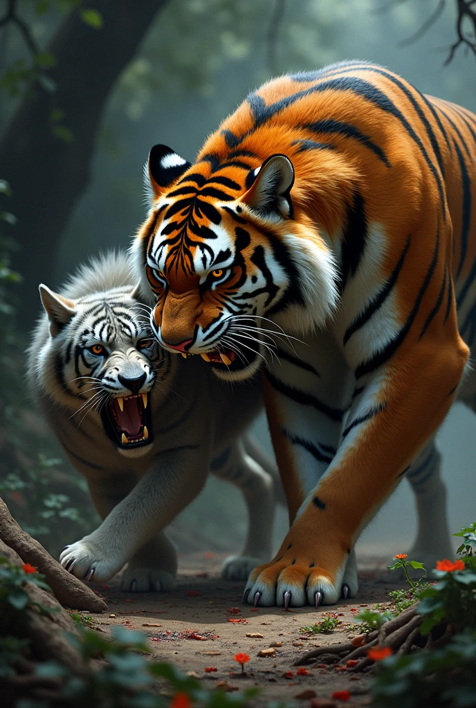 Tiger kill woolf