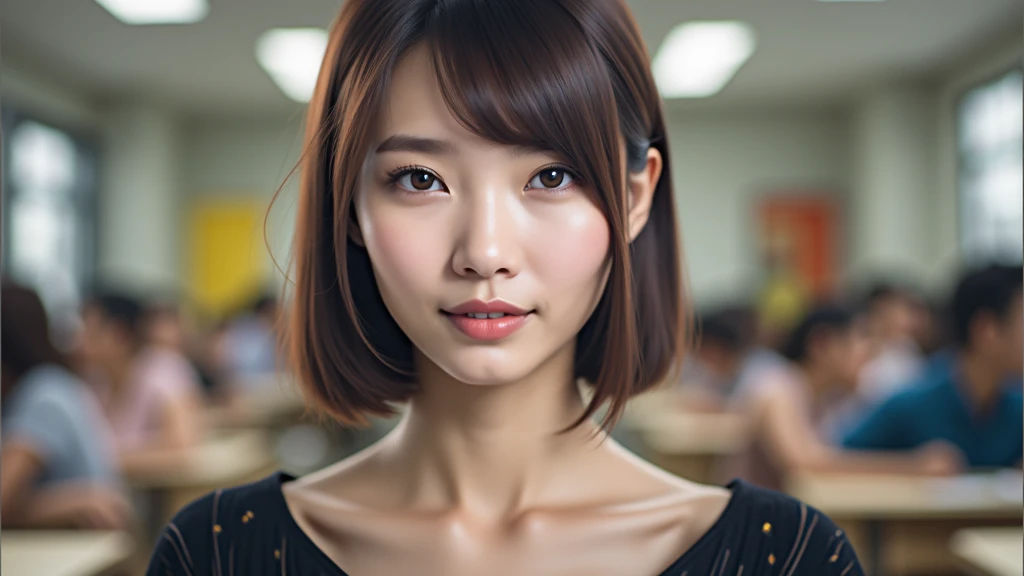 beautiful adult woman long neck　