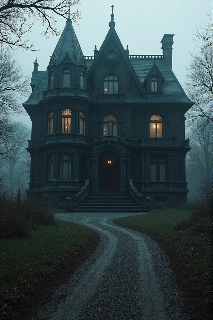 Big black house