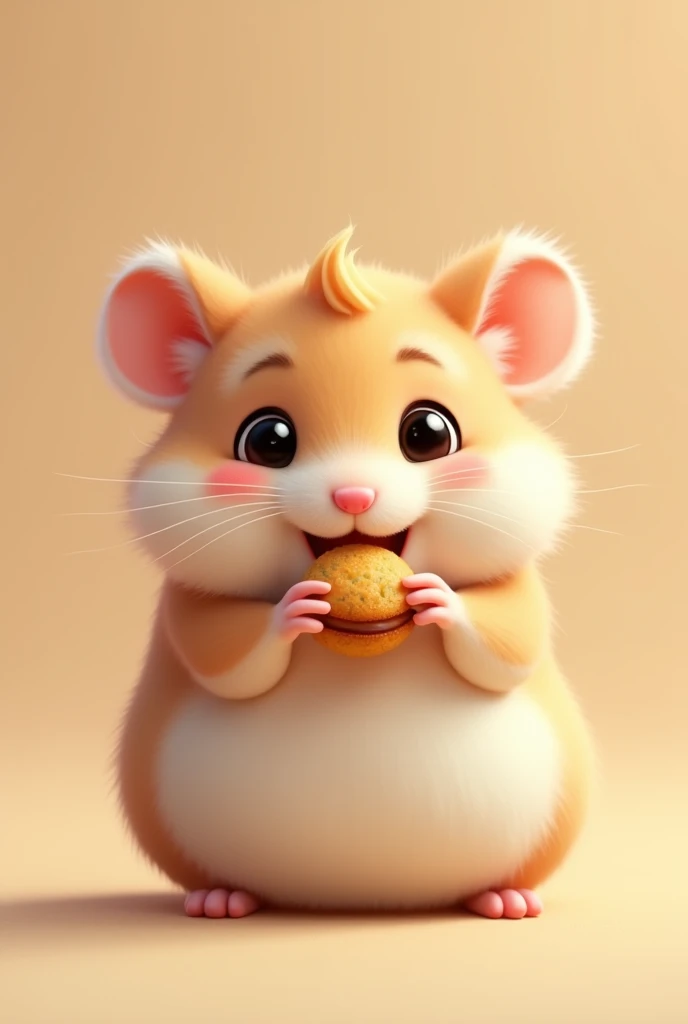 Hamster trop adorable mange