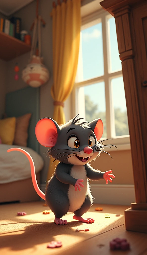 rat in cat house