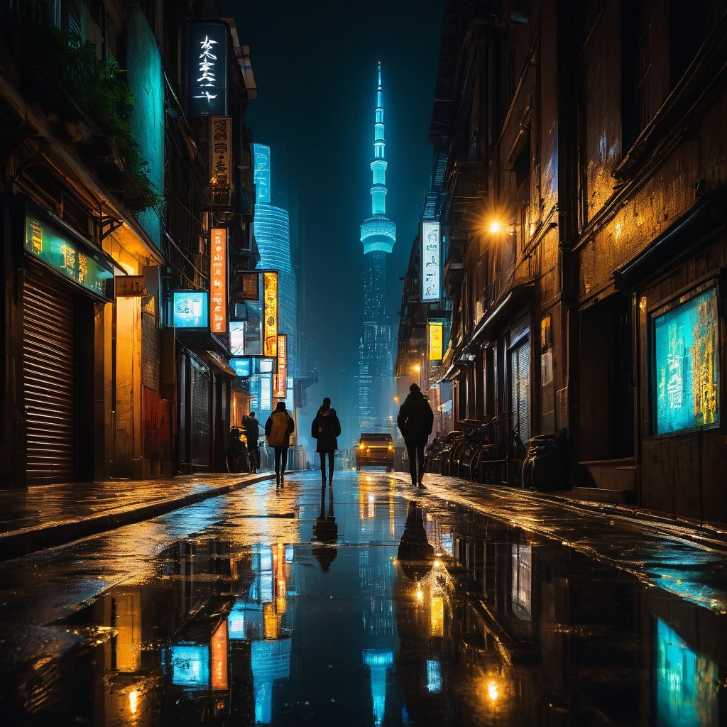 City,people,night,(best quality,4K,8K,high resolution,masterpiece:1.2),portrait,City的,Surrealism,Detailed buildings,Shining lighting,Neon lights,Vibrant colors,Street View,Active atmosphere,The energy of passion,The bustling crowd,Dynamic Movement,nightlife,Evocative shadows,reflection in puddle,Compared,Heavy traffic,Mysterious alley,Architecture Details,Melancholic atmosphere,Moonlit sky,Cityscape silhouette,Artistic Composition,move,City的 exploration,authentiCity,lifelike portrait,Expressive faces,storytelling,Diversity and inclusion,interaction,Dynamic Street Photography,Raw emotion,Realistic textures,City lights reflecting on wet streets,Motion blur of passing vehicles,glowing skyscraper,exploring the unknown corners of the City,Unique characters,Hidden stories waiting for you to discover,nighttime adventures in the City that never sleeps.