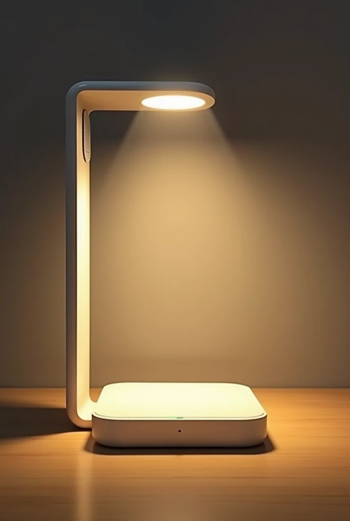 To develop products "Smart energy saving study lamp" with more uses and values, We can add some features and improvements. Here is a detailed design:
### **Multi-function smart study lamp**
#### **Key Features:**
1. **Automatically adjust brightness and color:**
- **Detail:** The light will automatically adjust brightness and color temperature based on the natural light in the room and time of day.. morning, The lights could be brighter and the color temperature a little blue to help with focus, trong khi buổi tối, The light will be warmer to reduce eye strain..
2. **Smart clock and alarm integration:**
- **Detail:** Built-in LED clock light displays time and alarm can be set. The alarm can activate a gradual light mode to wake up gently in the morning.
3. **Support Bluetooth connection and music playback:**
- **Detail:** Lamp has built-in speaker and supports Bluetooth connection, allows users to play music, listen to audiobooks, or study guide.
4. **Focus and rest mode:**
- **Detail:** Lamp with study timer (tomato), in which the light will change or the light will flash gently to remind when it is time to rest, help enhance learning performance.
5. **Motion sensor:**
- **Detail:** The light will automatically turn on when it detects someone in the room and turn off when there is no movement after a certain period of time., help save energy.
6. **Wireless charging for mobile devices:**
- **Detail:** Lamp base with integrated wireless charger, Allows charging of mobile phones or other wireless charging enabled devices.
7. **Solar battery charger:**
- **Detail:** Solar powered rechargeable battery lamp, help reduce power consumption. When there is no sunlight, The lamp can be charged by a regular power source..
8. **Modular design:**
- **Detail:** The lamp can be adjusted in height., lighting angle and separate into compact parts, easy to carry and assemble. This design also allows users to