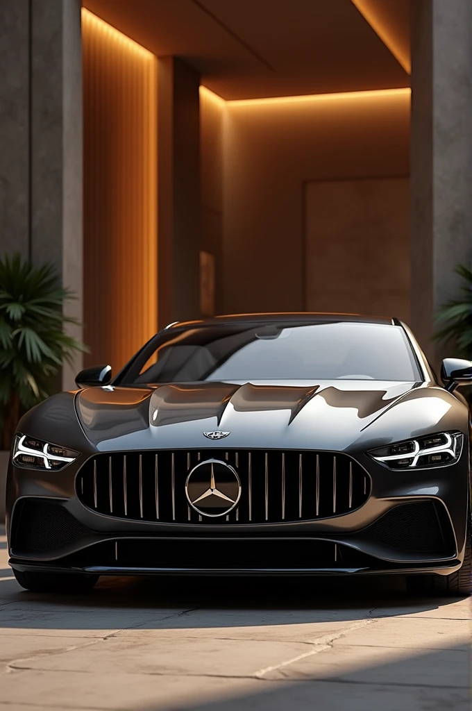 Generate a car his front part is like Ferrari, luxury ike rollce Royce and size like Mustang , eyes like audi , tires like Bentley and primium luxurious look .