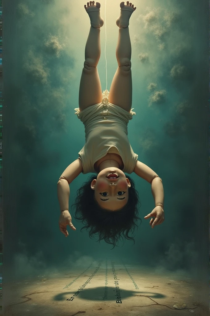 Upside down doll with the phrase "If your world is upside down, Maybe God is telling you to look at life from another angle" under your feet