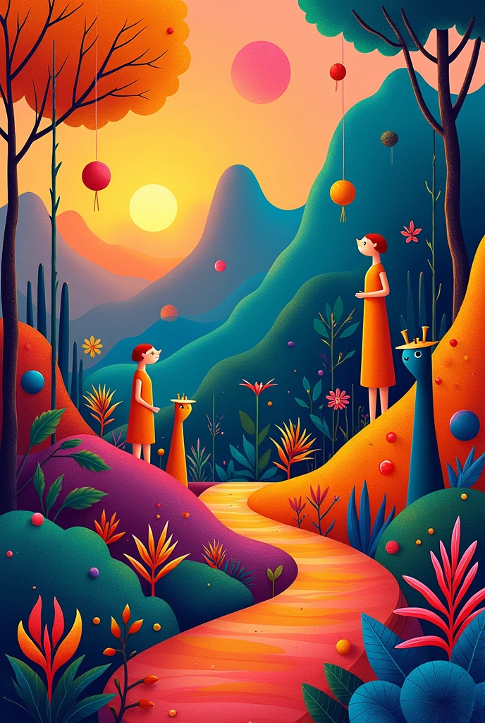 make art inspired by Tarsila do Amaral&#39;s style