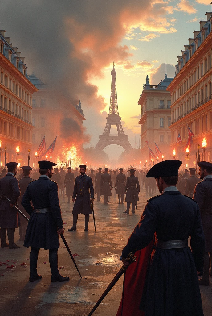 Impactful and eye-catching imagery depicting the French Revolution
