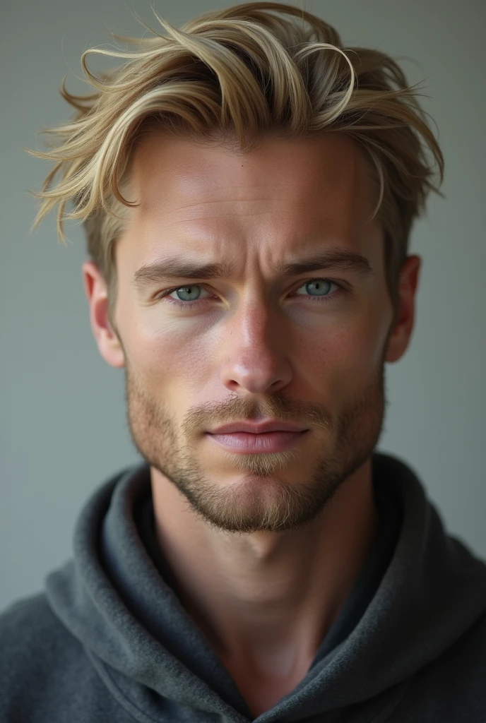 One guy , really handsome, Russian guy, blonde hair,  blue eyes, very white skin, cute smile, whole body 