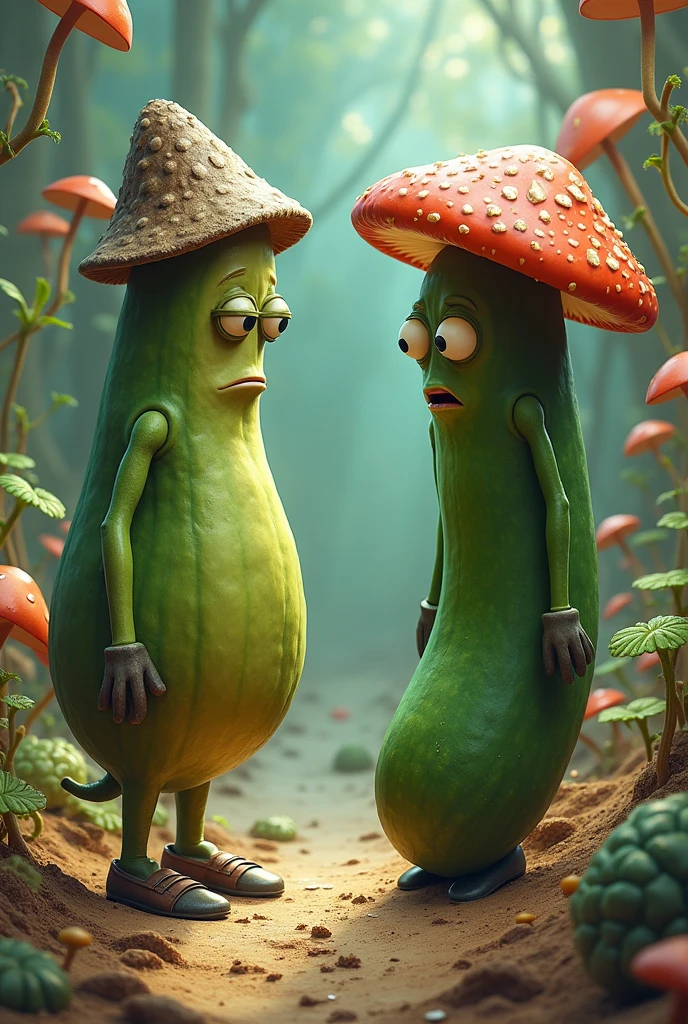 mashroom name john kill cucumber name frank