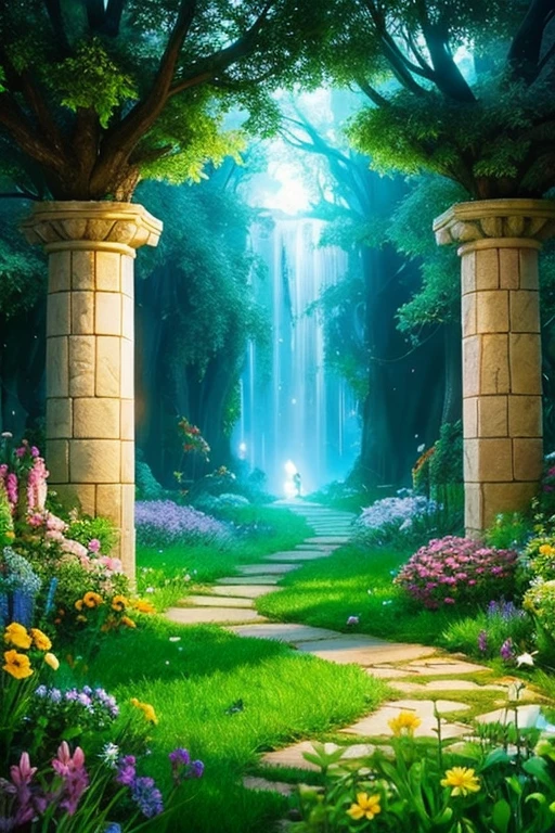 background, Fantasy, wonderful, Fantasy, garden, future, Don't draw people
