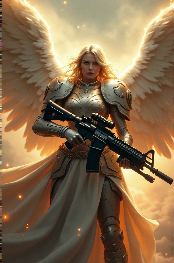 archangel armed rifle pistol justice warrior