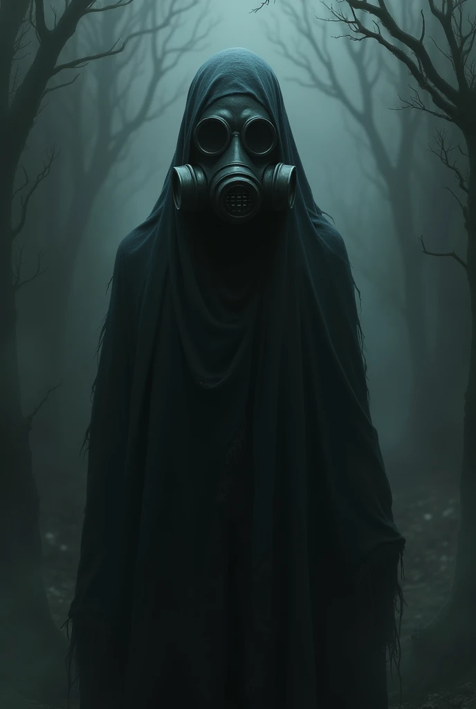 Lilith with a gas mask , dark shadow wick