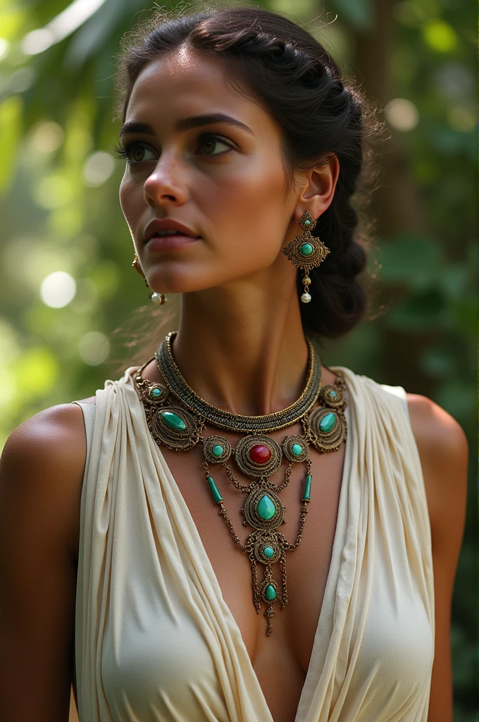 unique and artistic ancient woman's necklace design