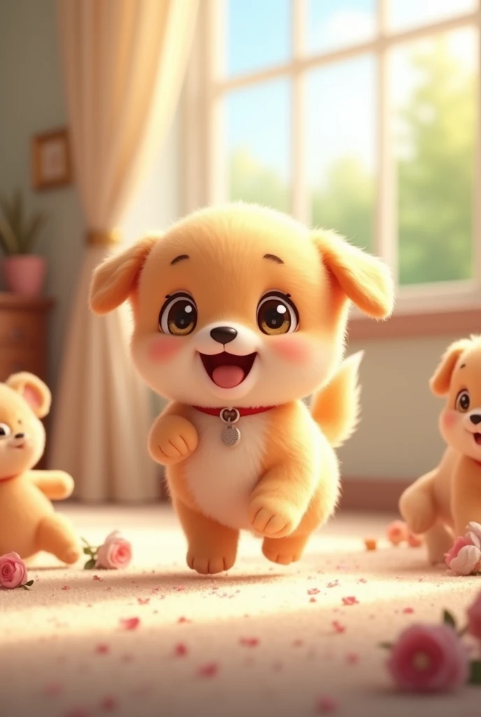 Scene of Happiness, small, puppy