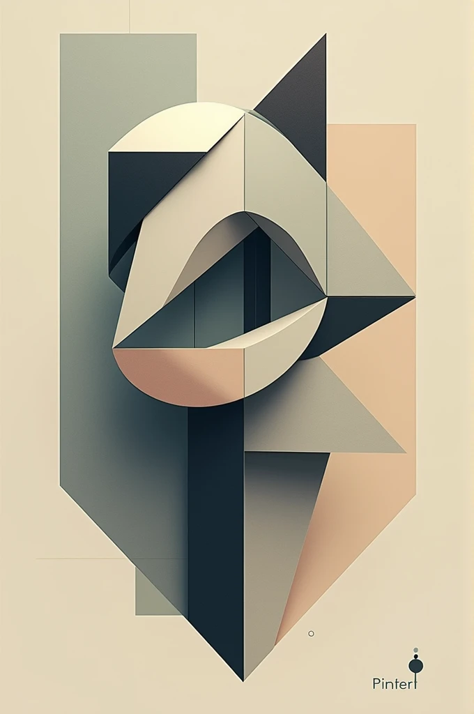 Simple art about cubism
