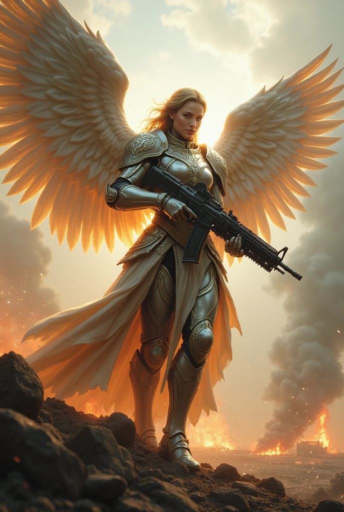 archangel men war 
armed rifle pistol justice warrior