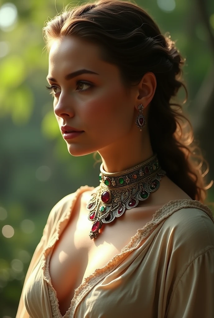 unique and artistic ancient woman's necklace design
