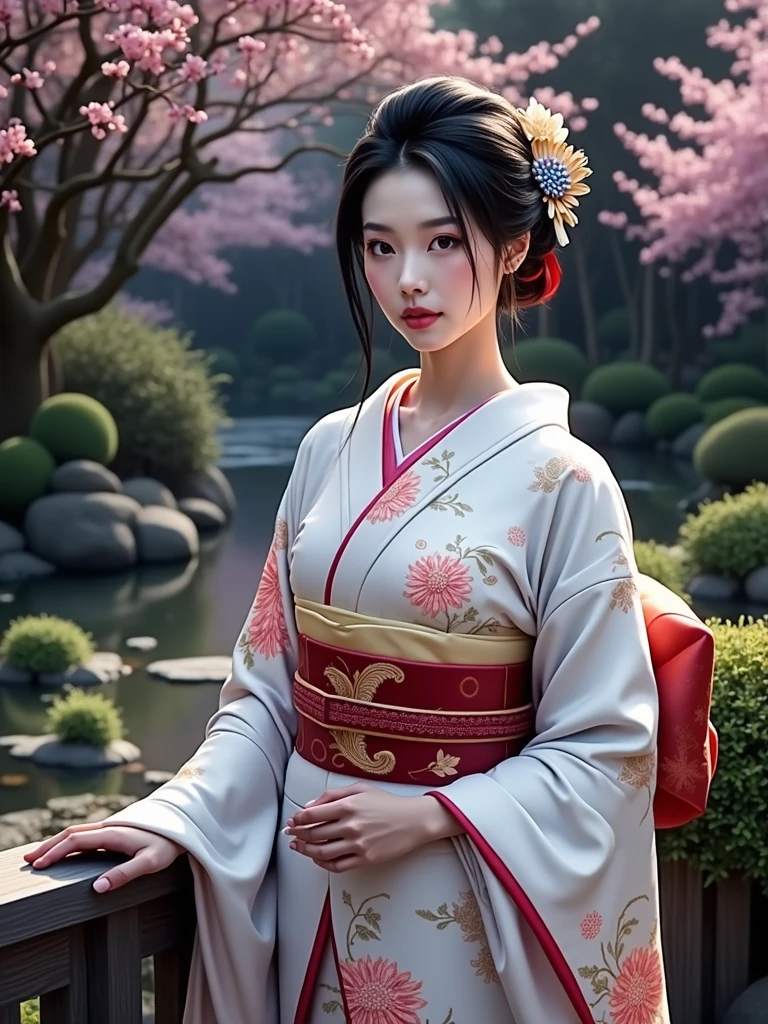 Traditional Japanese beauty in kimono