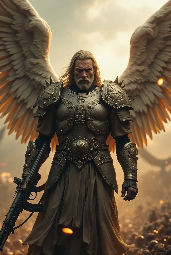 archangel face men war
rifle justice warrior