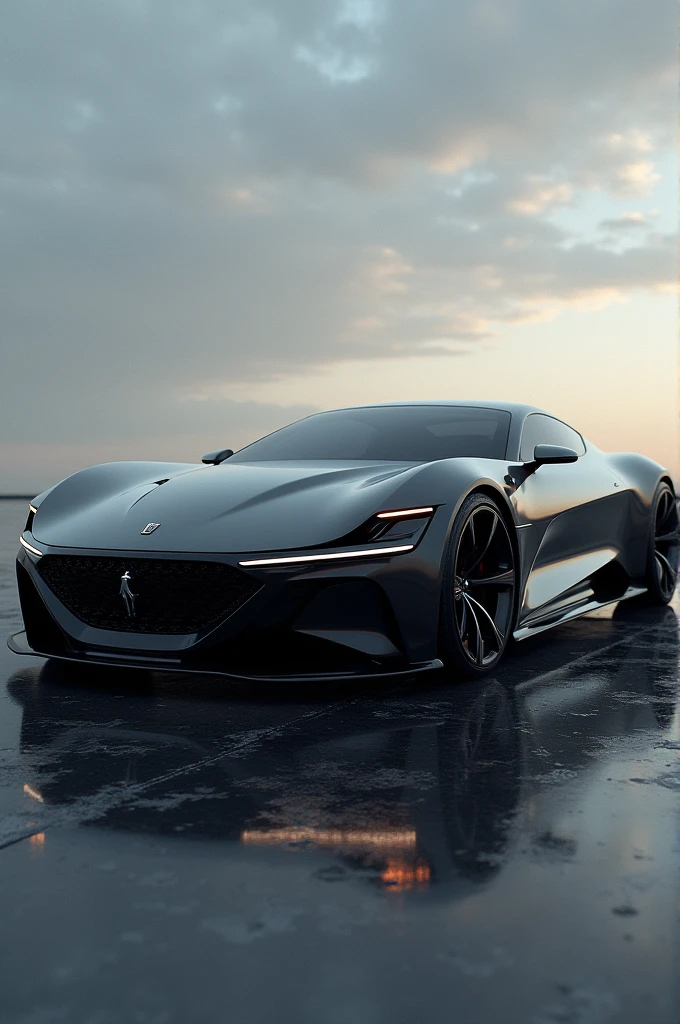 Generate a cor his front part looks like ferrari, long like Rollce Royce, luxury like Rollce Royre, size like mustang, tises like bentley,
his eyes like Audi and all luxury looks in one
( with front, back, left & Right Sides). Including airoplane design primium