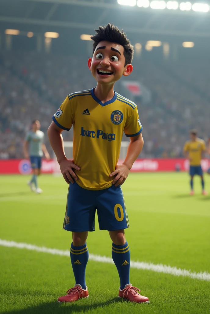 a soccer player pee pants in the game