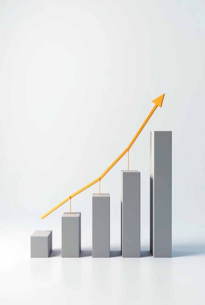 Image 2: A bar graph with a slow but steady upward trend, showing the compounding effect of tiny daily improvements.