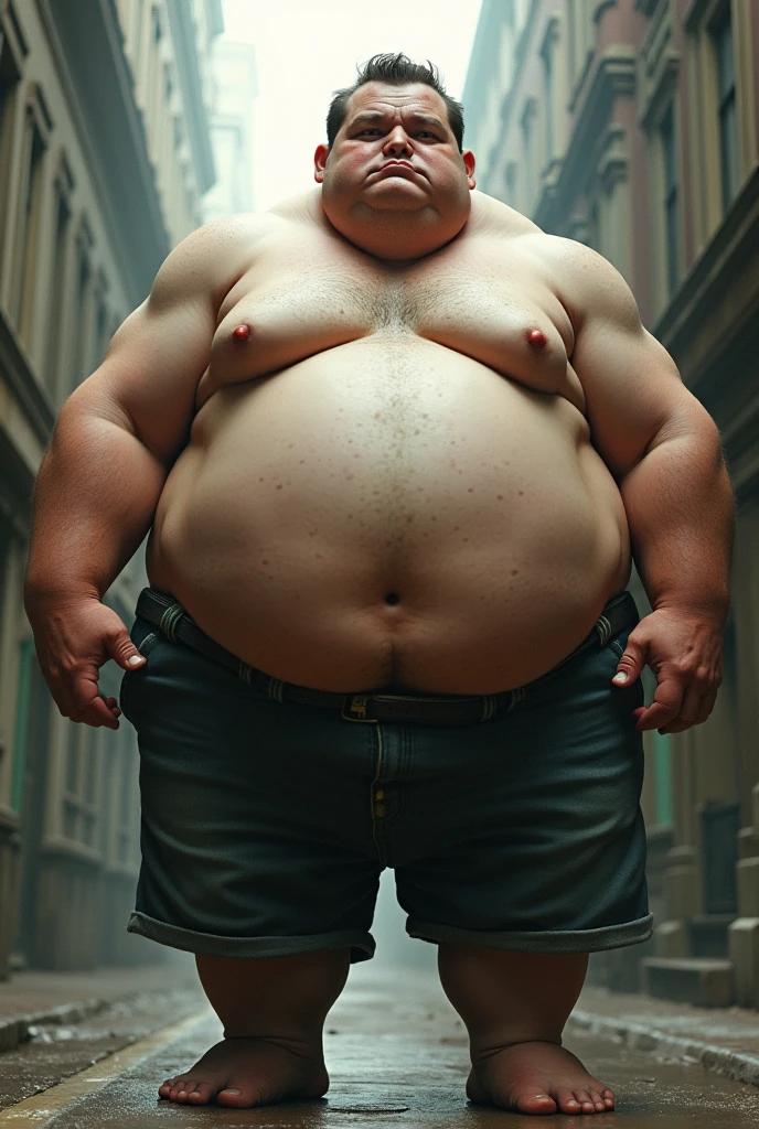 A huge, gigantic, obese fat guy