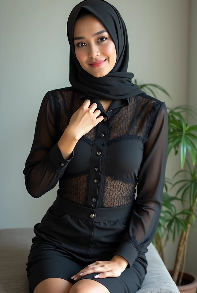 Office Women，Malaysian Muslim women，Islamic headscarf，See-through clothes，Short skirt，photograph，reality，beauty，Looking at the camera，front，Sexy，Cleavage，whole body，See the legs，HD pictures,Positive sister，Unbutton，See the chest，，Small leak，Cute face，nice，want to，My home，Touch your chest，Lace，Masturbation，，