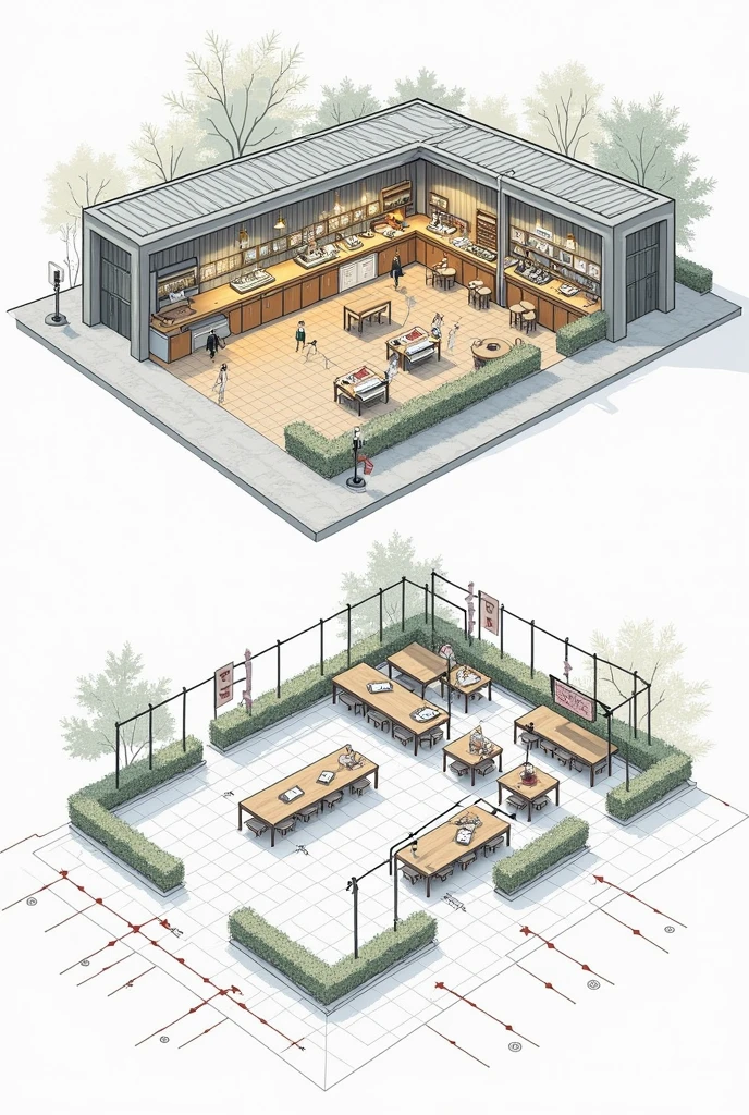 electrical plan project for School canteen