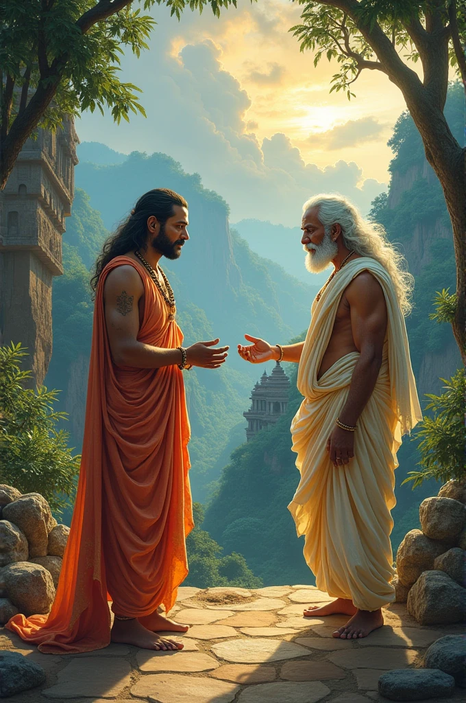 Then Narada said - You should wear a human form and visit Venkatadri.