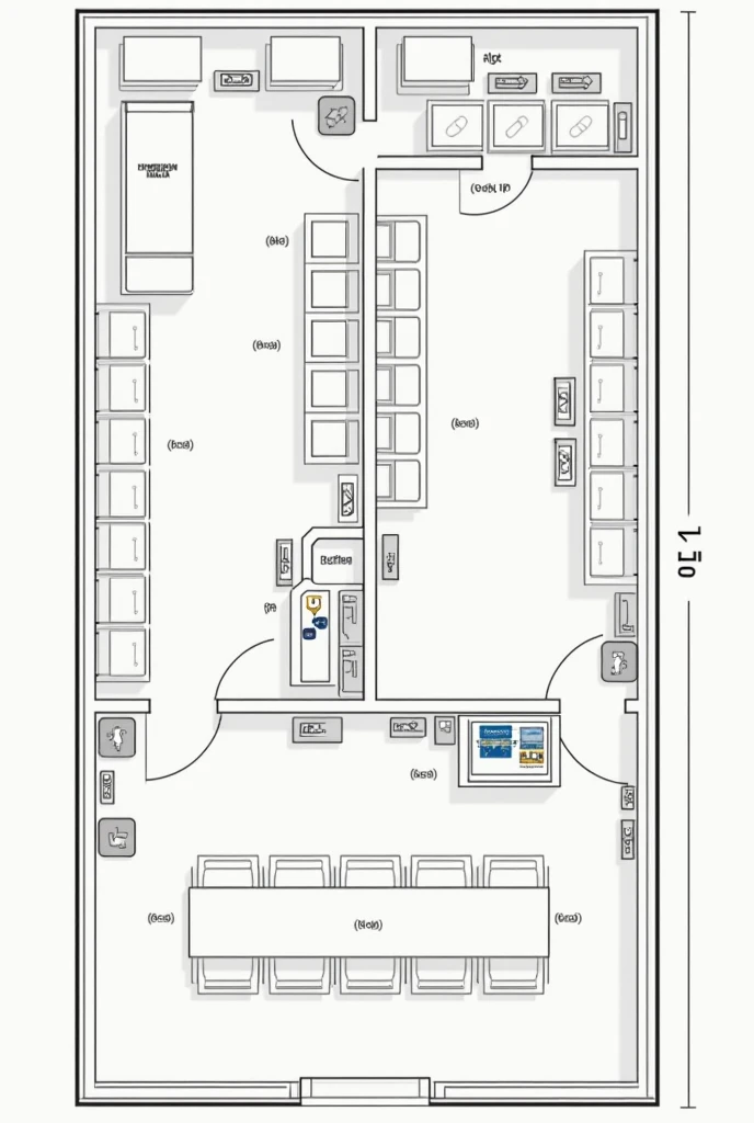 electrical plan project for School canteen 2d