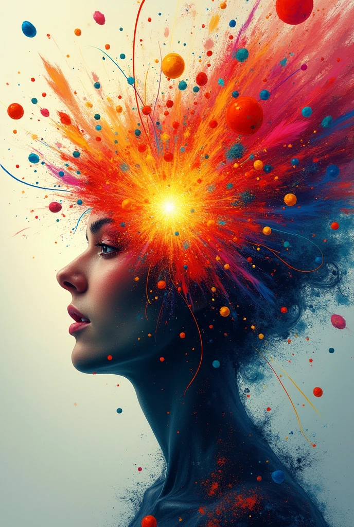 An illustration of an explosion of ideas