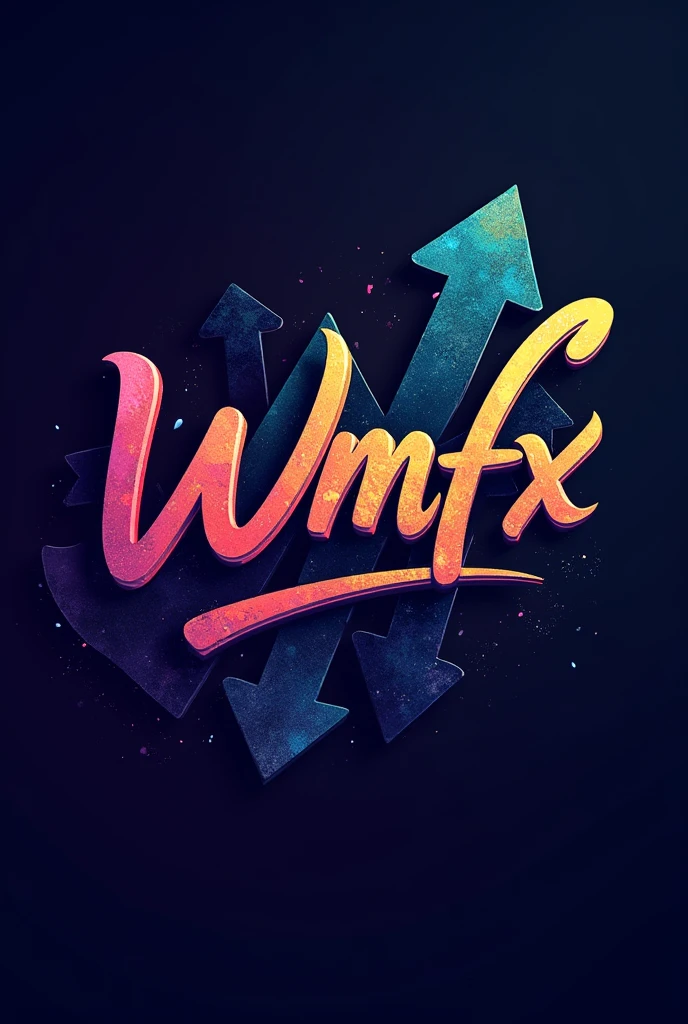 Create a logo using word wmfx Lucida Handwriting's fonts combine with uptrend and downtrend sign related with Forex trading. Colourful and more realistic.
remain the wording change the back ground to forex trading up trend sign