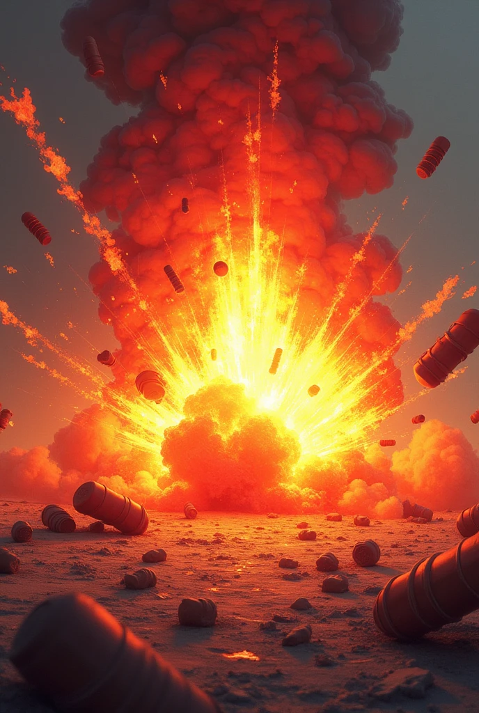 explosion of a realistic atomic bomb --auto