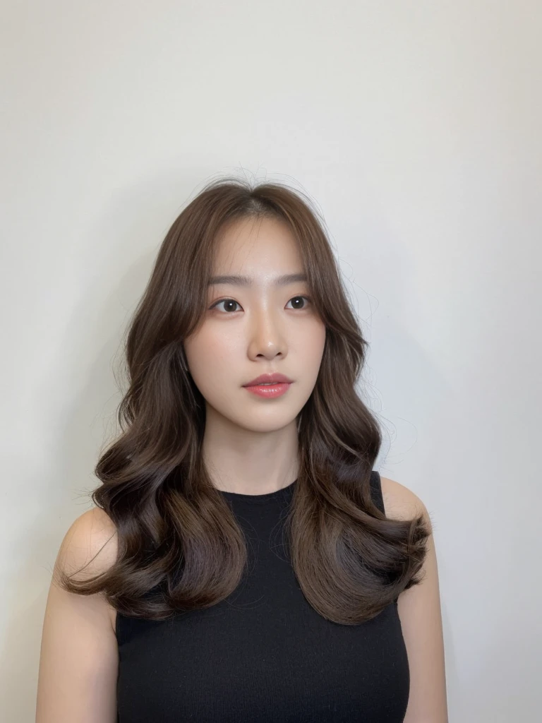 Maintain your hair style, pretty face, thin face, 28 years old, Korean woman