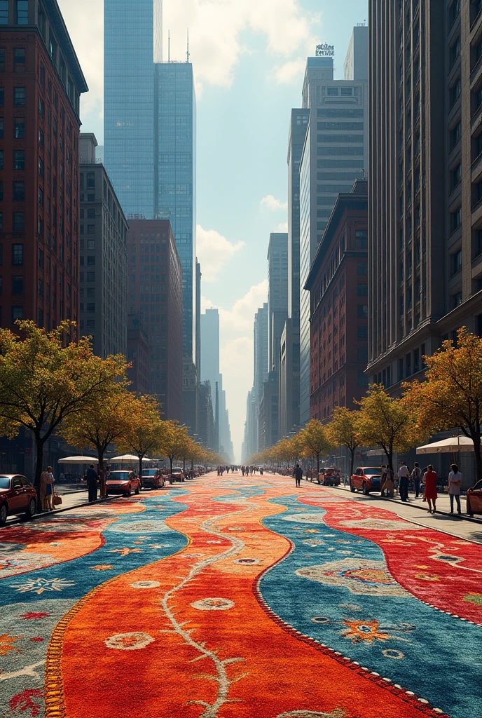 New York City filled with rugs